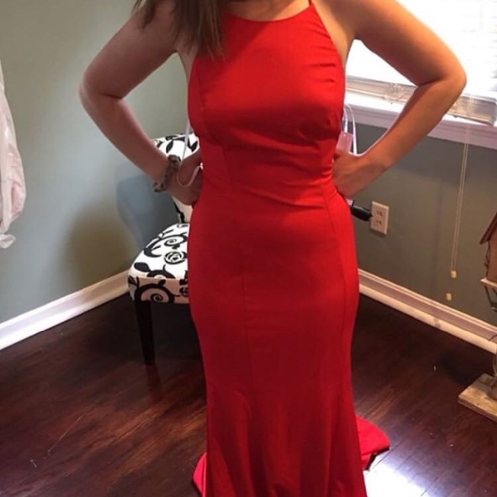 Red prom dress